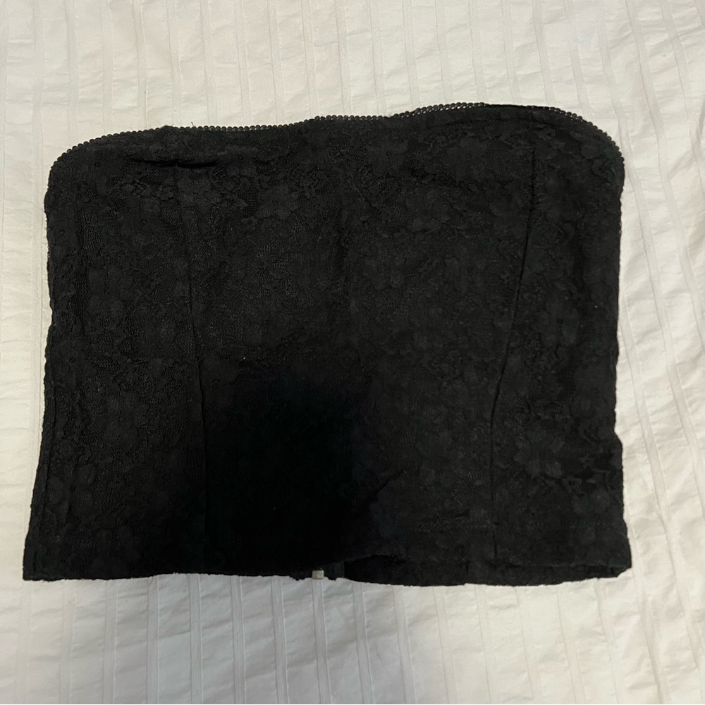Garage Lace Strapless Top